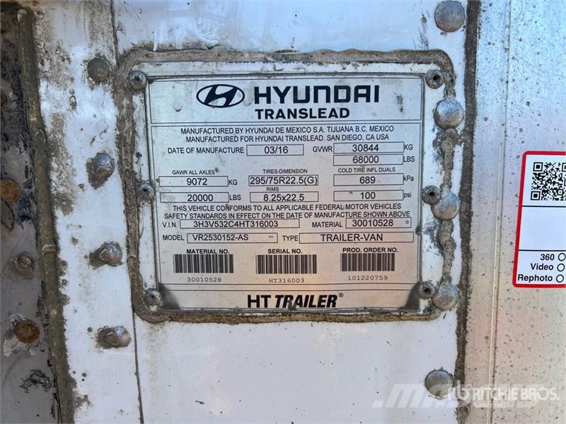 Hyundai VR2530152-AS Frysetrailer Semi