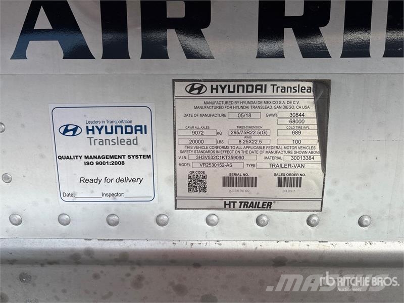 Hyundai VR2530152-AS Piekabes ar temperatūras kontroli
