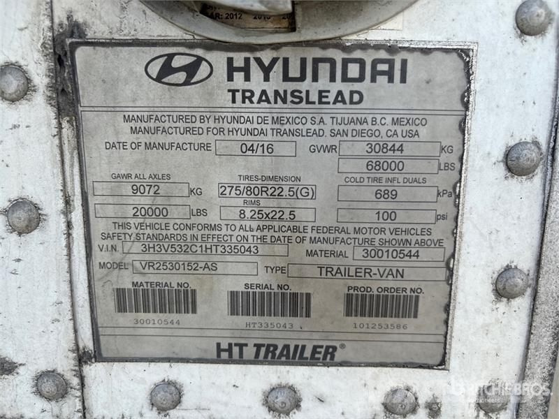 Hyundai VR2530152-AS Koel-vries opleggers