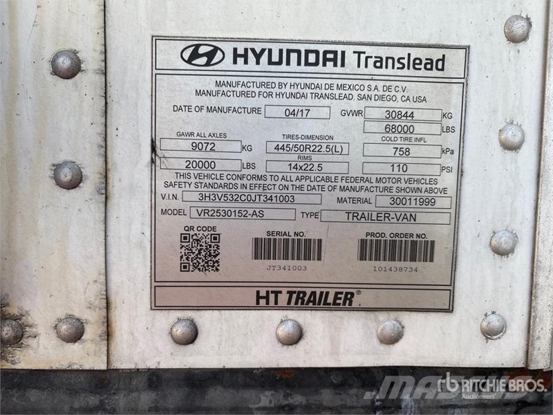 Hyundai VR2530152-AS Kühlauflieger