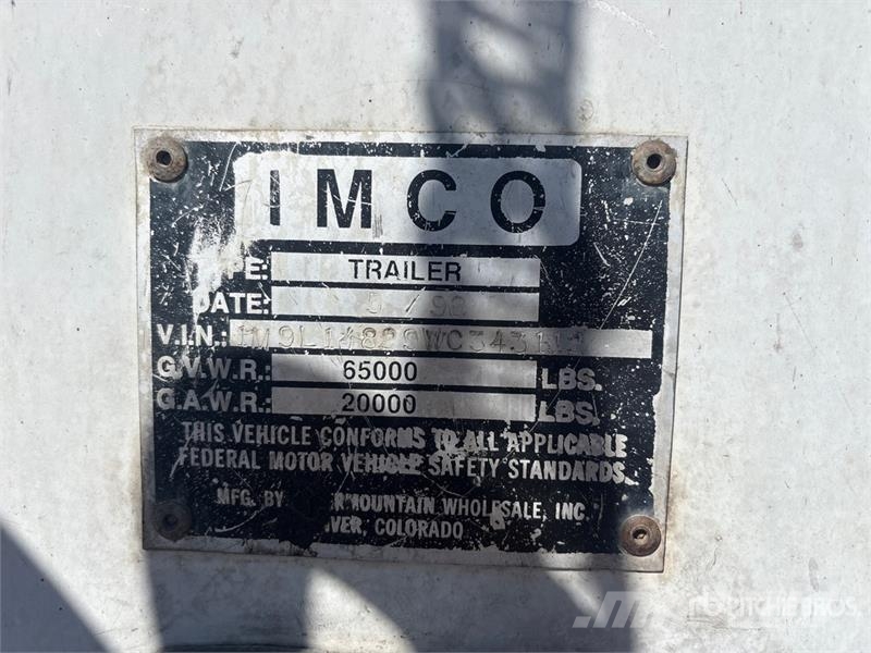 IMCO 48 ft T/A Moving Floor Trailer Walking floor semitrailers