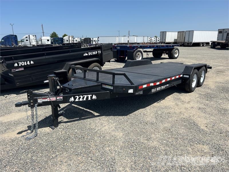 Industrias America 227T 22 ft T/A Tilt Deck Trailer لوادر منخفضة