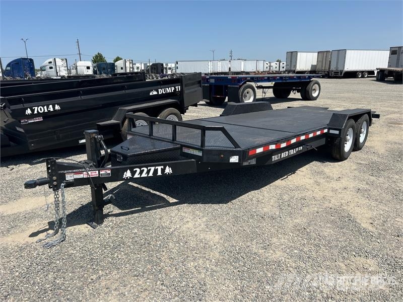 Industrias America 227T 22 ft T/A Tilt Deck Trailer لوادر منخفضة