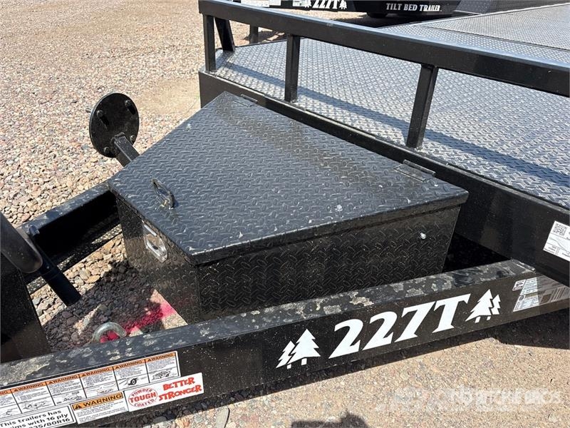 Industrias America 227T 22 ft T/A Tilt Deck Trailer 로우 로더