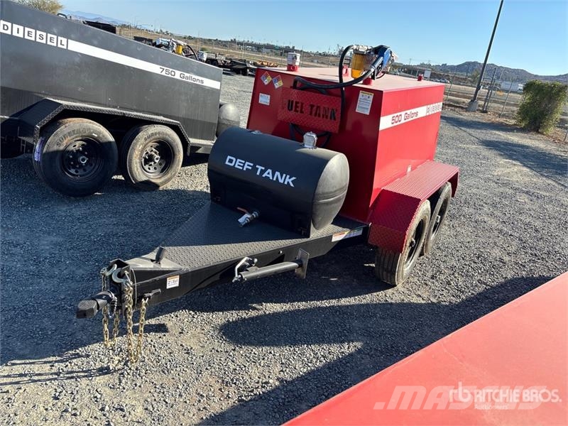 Industrias America 500 500 gal Trailer Mounted Steel Diesel Fuel Tank Tanques de combustível e aditivos