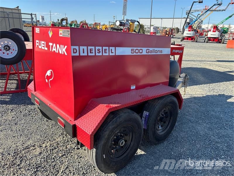 Industrias America 500 500 gal Trailer Mounted Steel Diesel Fuel Tank Tanques de combustível e aditivos