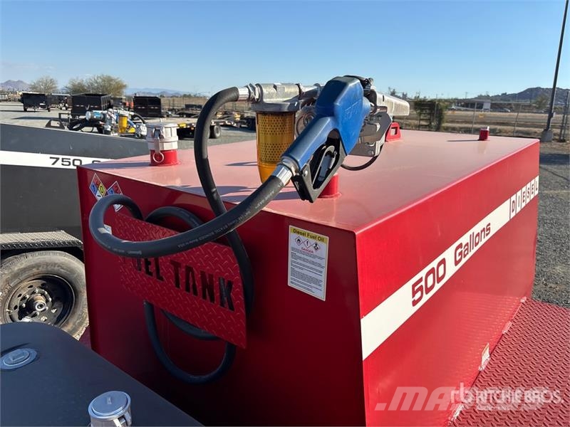 Industrias America 500 500 gal Trailer Mounted Steel Diesel Fuel Tank Tanques de combustível e aditivos