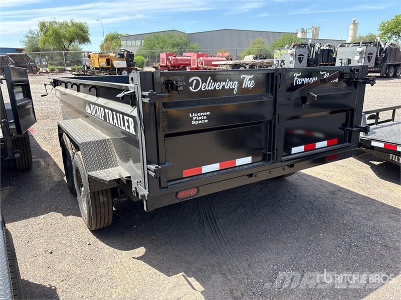 Industrias America 7014 14 ft T/A Dump Utility Trailer Самосвальные прицепы
