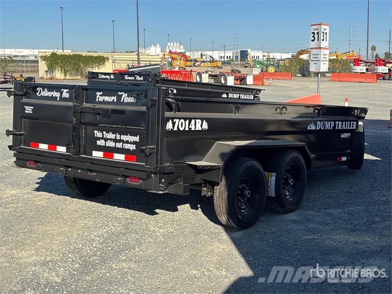 Industrias America 7014r 14 ft T/A Dump Utility Trailer Kiper prikolice