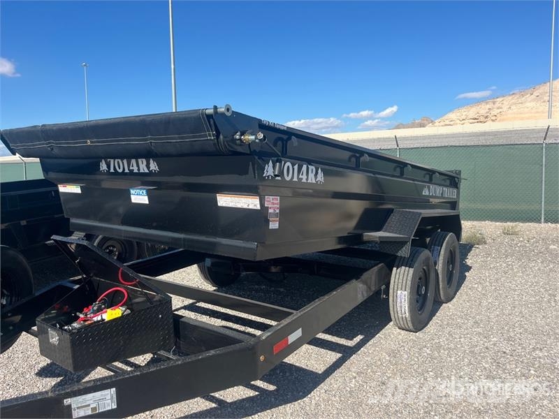 Industrias America 7014r 14 ft T/A Dump Utility Trailer Pašizgāzējs