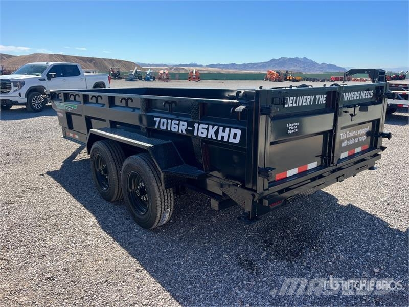Industrias America 7016R 16 ft T/A Dump Utility Trailer Kipper