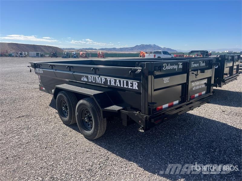 Industrias America 7014r 14 ft T/A Dump Utility Trailer Pašizgāzējs