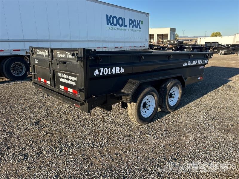 Industrias America 7014R 14 ft T/A Dump Utility Trailer مقطورات قلابة