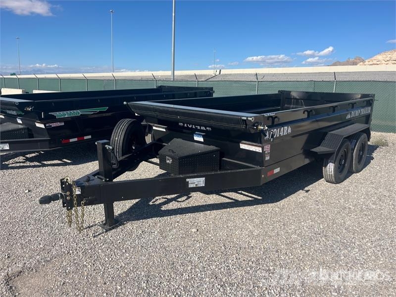 Industrias America 7014r 14 ft T/A Dump Utility Trailer Pašizgāzējs