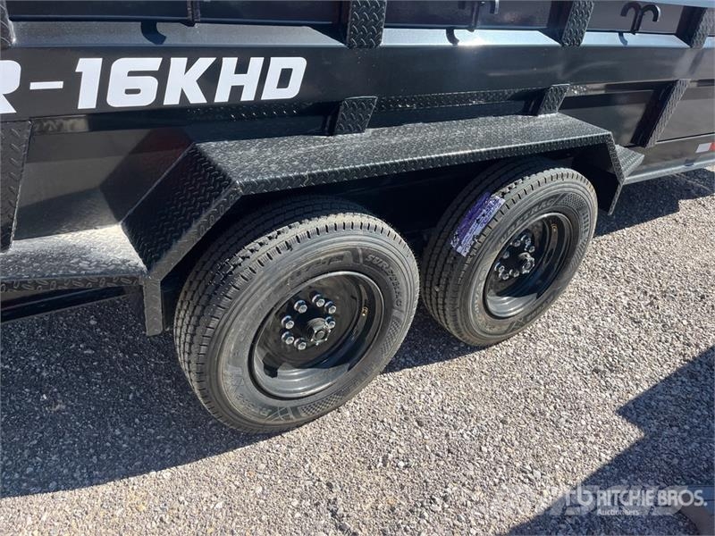 Industrias America 7016R 16 ft T/A Dump Utility Trailer Kipper