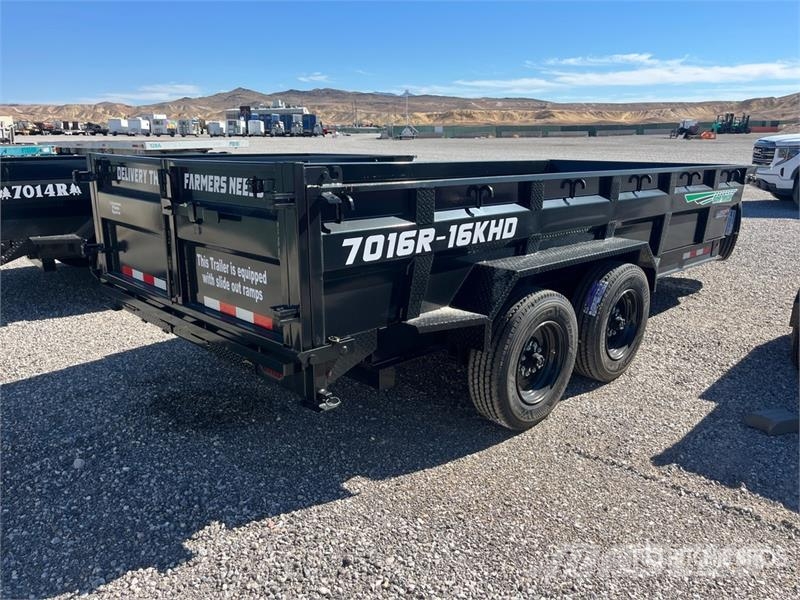 Industrias America 7016R 16 ft T/A Dump Utility Trailer Kipper