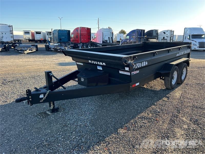 Industrias America 7014R 14 ft T/A Dump Utility Trailer مقطورات قلابة