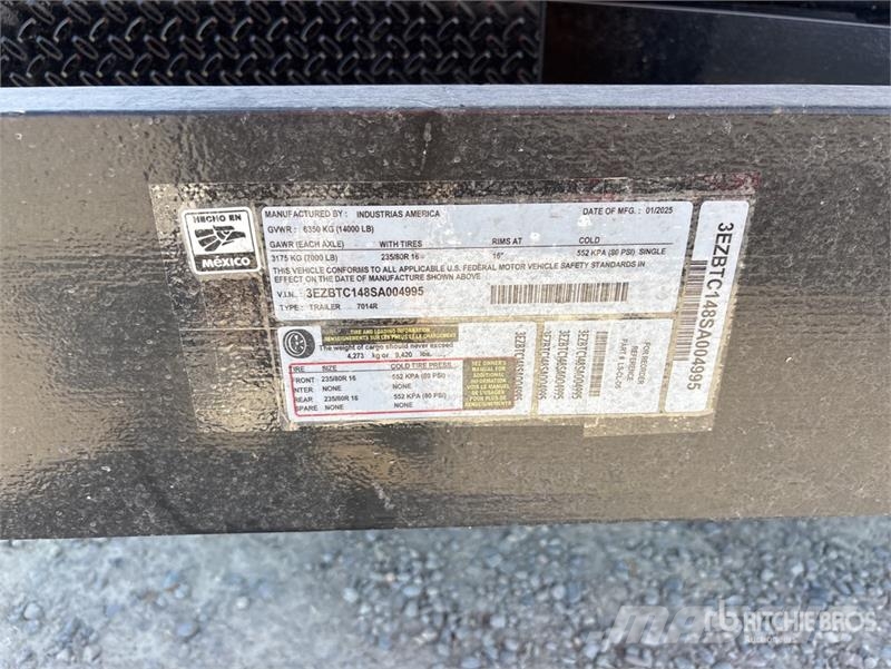 Industrias America 7014R Dump Utility Trailer Tipper trailers