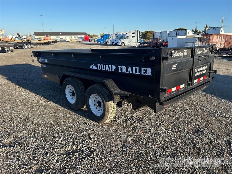 Industrias America 7014R 14 ft T/A Dump Utility Trailer مقطورات قلابة