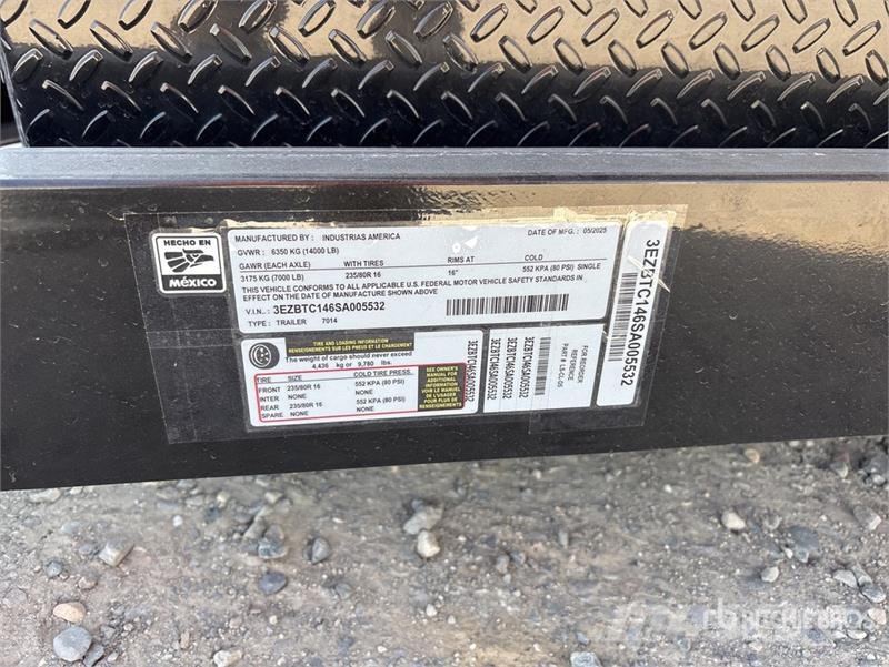 Industrias America 7014 Dump Utility Trailer Tipper trailers