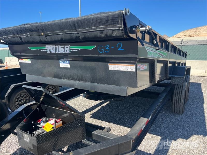 Industrias America 7016R 16 ft T/A Dump Utility Trailer Kipper