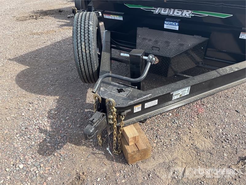 Industrias America 7016R 16 ft T/A Dump Utility Trailer Remorque benne