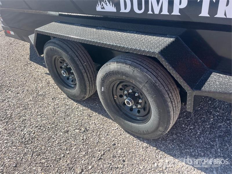 Industrias America 7014r 14 ft T/A Dump Utility Trailer Pašizgāzējs