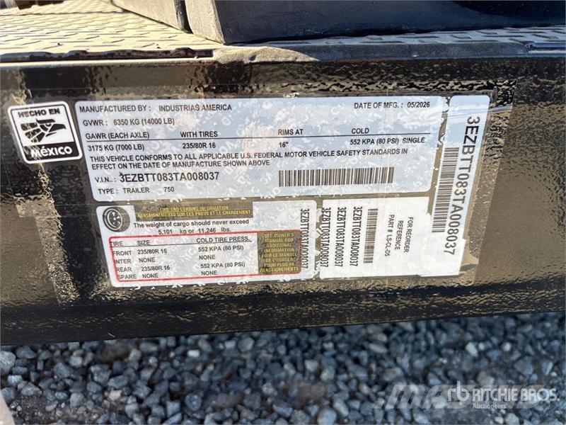 Industrias America 750 750 gal Trailer Mounted Steel Diesel Fuel Tank Kütusemahutid