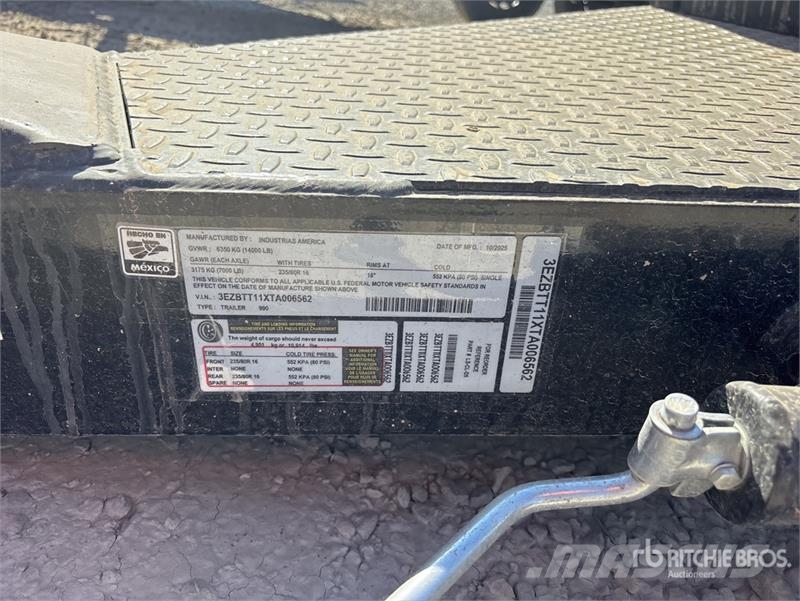 Industrias America 990 gal Trailer Mounted Steel Diesel Fuel Tank Degvielas un piedevu tvertnes