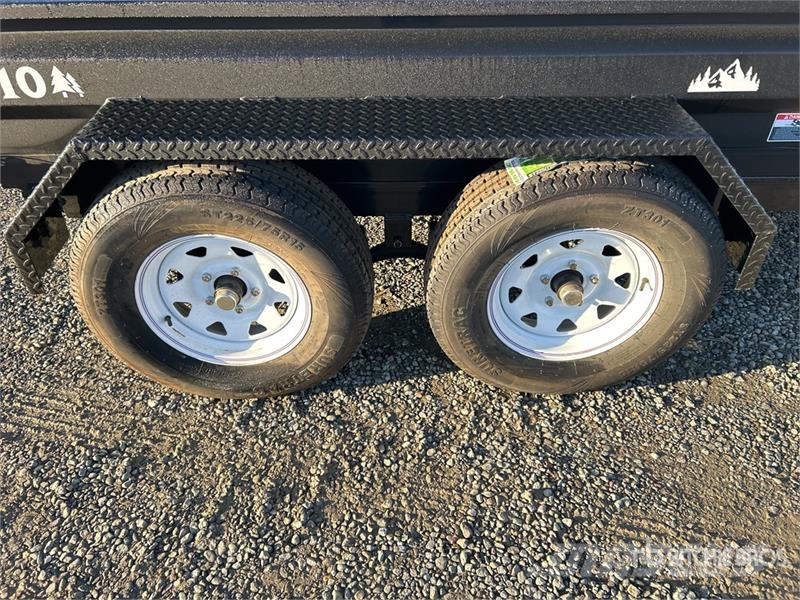 Industrias America FT510 10 ft T/A Dump Utility Trailer مقطورات قلابة