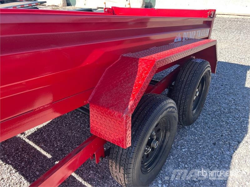 Industrias America FT510 10 ft T/A Dump Utility Trailer Kipper