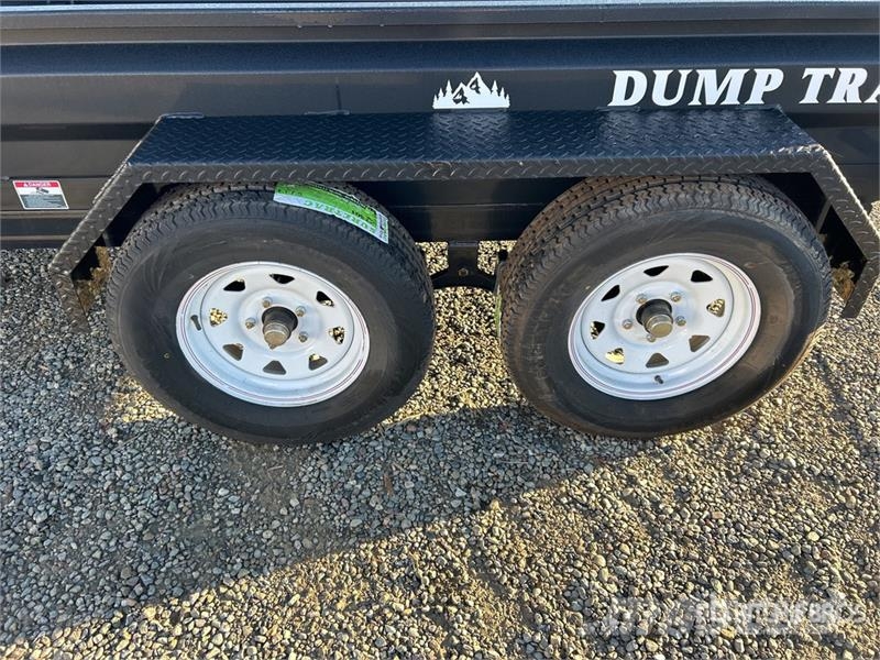 Industrias America FT510 10 ft T/A Dump Utility Trailer مقطورات قلابة