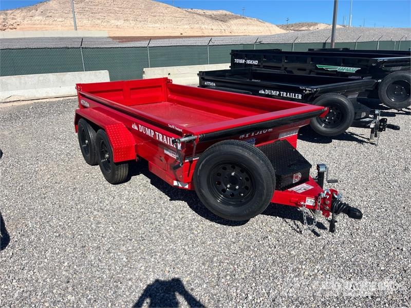 Industrias America FT510 10 ft T/A Dump Utility Trailer Kipper