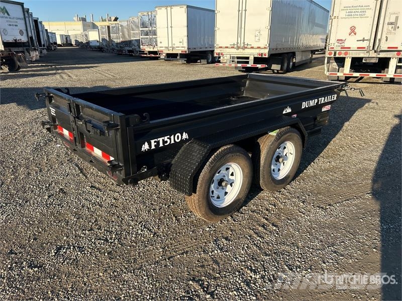 Industrias America FT510 10 ft T/A Dump Utility Trailer مقطورات قلابة
