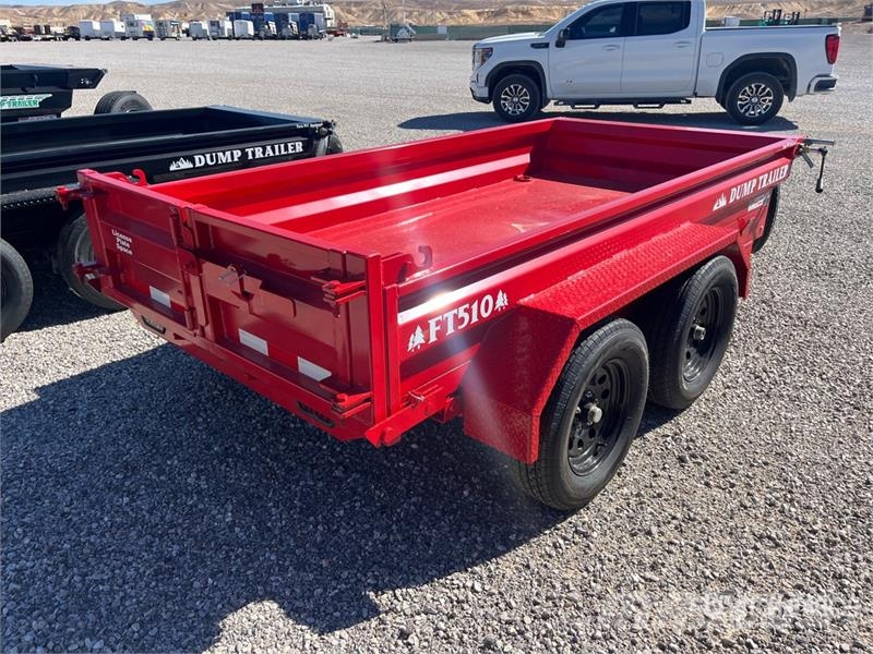 Industrias America FT510 10 ft T/A Dump Utility Trailer Kipper