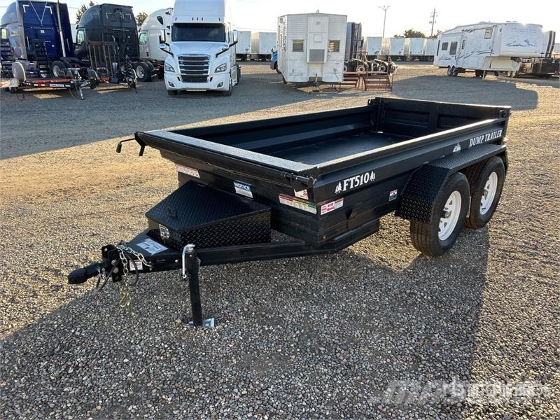 Industrias America FT510 10 ft T/A Dump Utility Trailer مقطورات قلابة