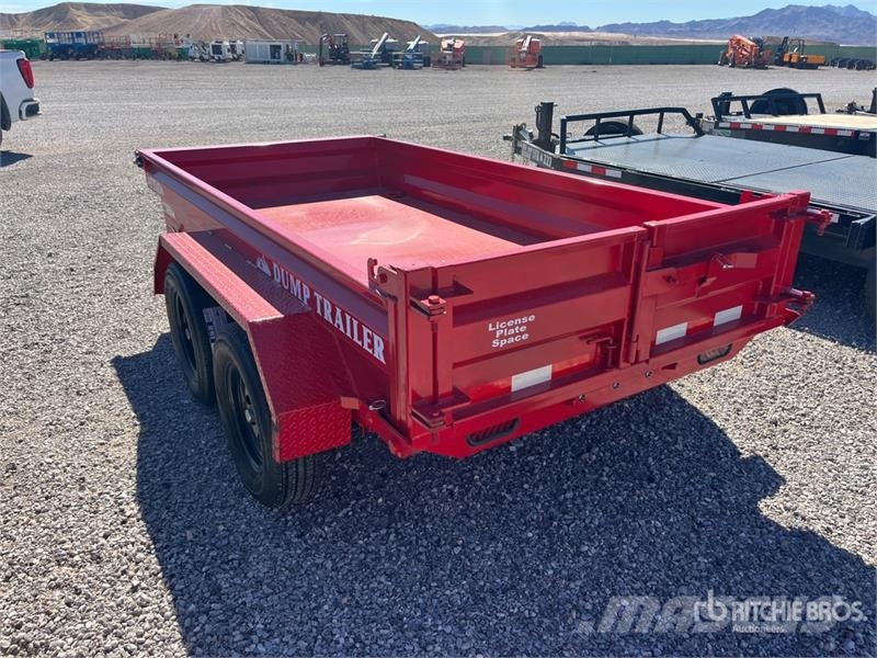 Industrias America FT510 10 ft T/A Dump Utility Trailer Kipper