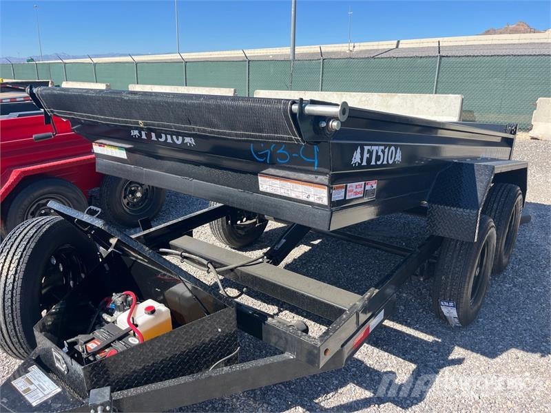 Industrias America FT510 10 ft T/A Dump Utility Trailer Kipper