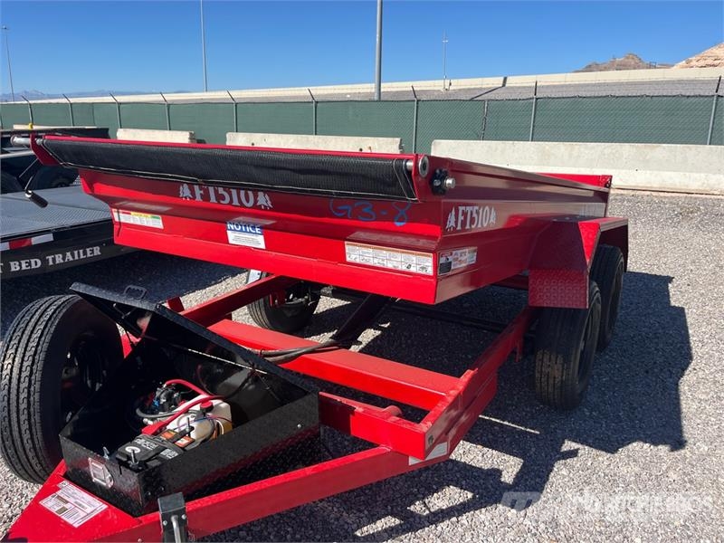 Industrias America FT510 10 ft T/A Dump Utility Trailer Kipper