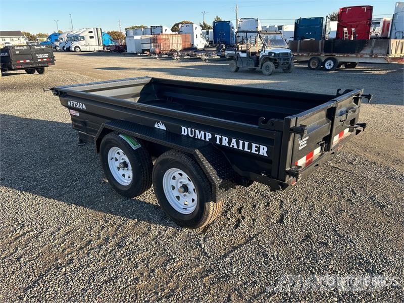 Industrias America FT510 10 ft T/A Dump Utility Trailer مقطورات قلابة