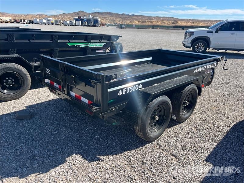 Industrias America FT510 10 ft T/A Dump Utility Trailer Kipper