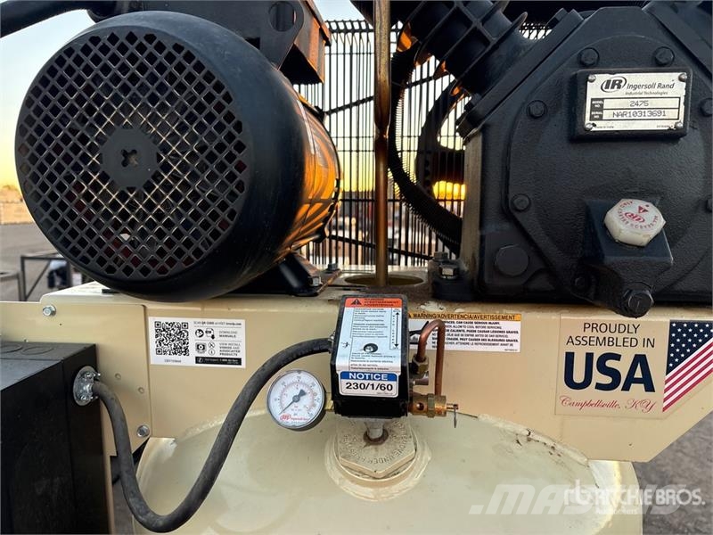 Ingersoll Rand 2475N75V Skid-Mounted Electric 80 gal Air Compress Compressors