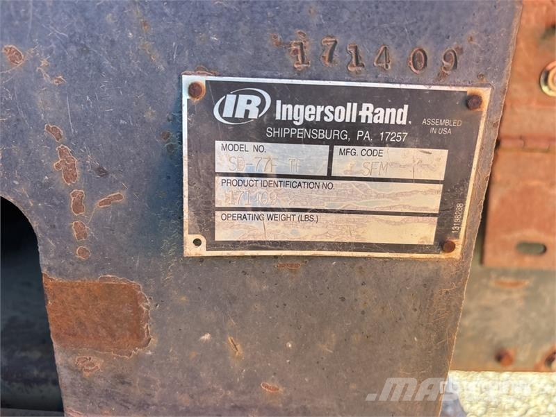 Ingersoll Rand SD-77F Smooth Drum Compactor Rodillos de un solo tambor