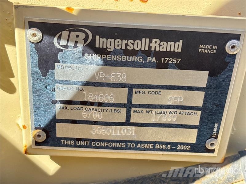 Ingersoll Rand VR638 Teleskopické manipulátory