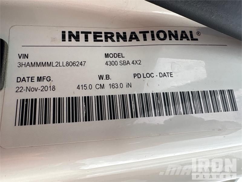 International 4300 Vandens sunkvežimiai
