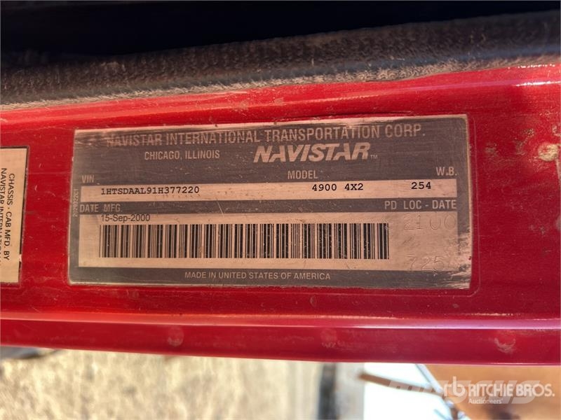 International 4900 Поливальні машини