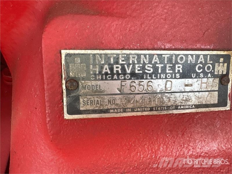 International Harvester Harvester F656D 2WD Tractor Traktorji