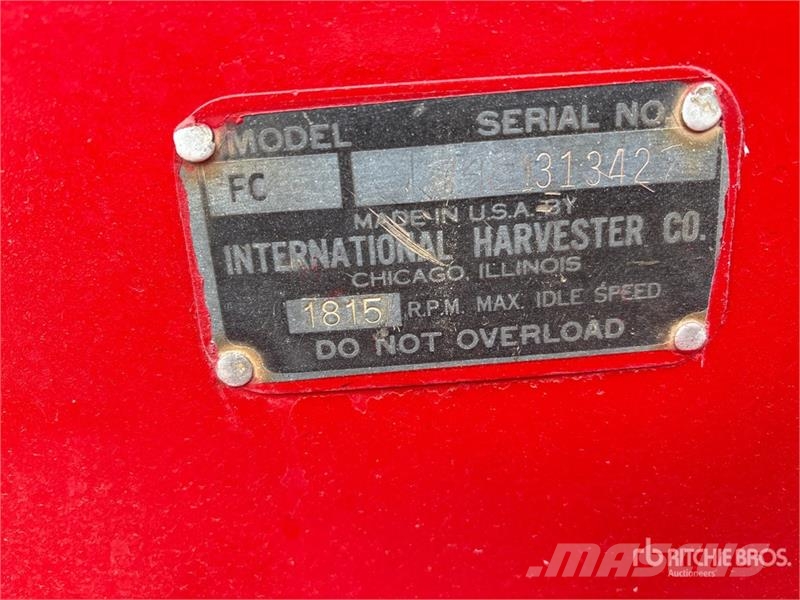 International Harvester Harvester FC 2WD Tractor Traktorji