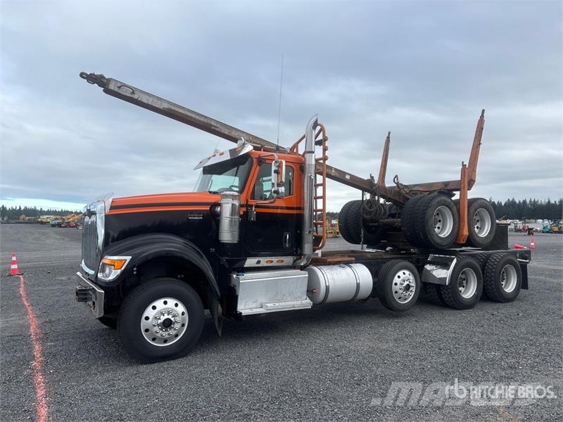 International HX520 8x4 Log Truck Transportes de madera