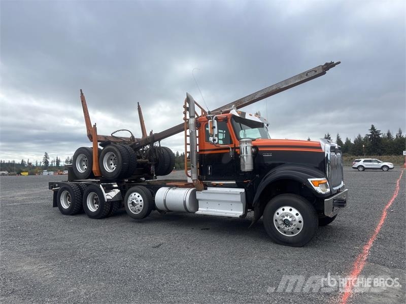 International HX520 8x4 Log Truck Transportes de madera